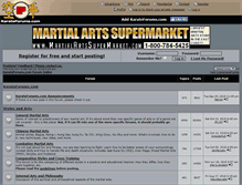 Tablet Screenshot of karateforums.com
